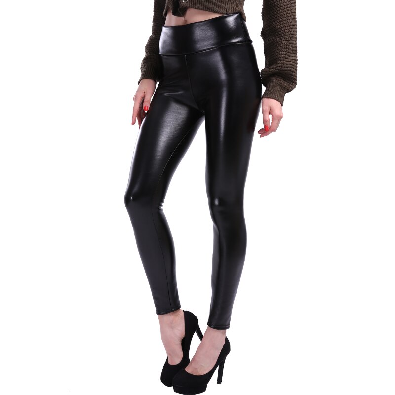 Calça Legging de Couro Térmica