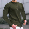 Blusa Casual Slim Fit Manga Longa Masculina