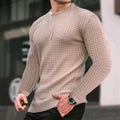 Blusa Casual Slim Fit Manga Longa Masculina